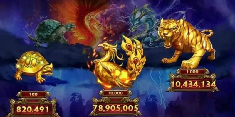 Các tính năng nổi bật trong slot game nổ hũ tứ linh